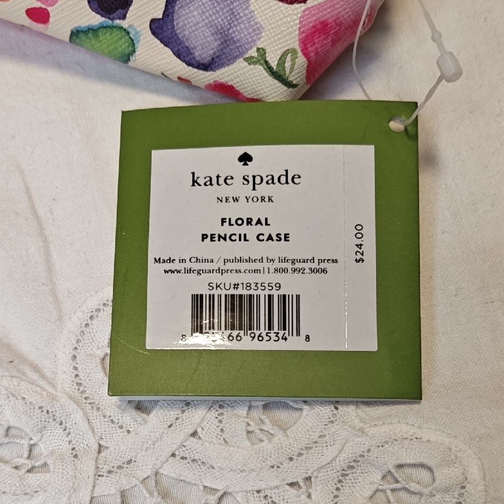 Kate Spade Pink & Red Floral Cosmetic Bag - Picture 5 of 6